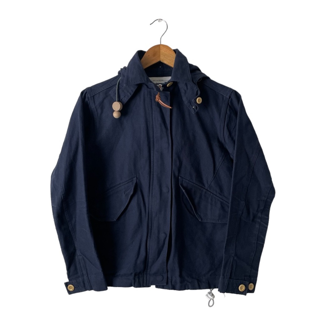 GUIDEBOAT CO. Navy khaki Cotton Zip Up Jacket Size S